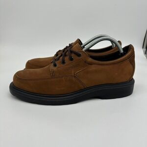 VINTAGE Red Wings Suede Leather Shoes Mens 10.5B Brown Lace Up Casual Oxford NEW